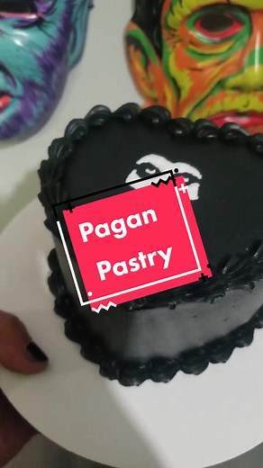 turned my Misfits cookie into a cake! #paganpastry #misfits #cake #witchtok #halloween #QuickerPickerRapper #losangeles @backstitchbruja