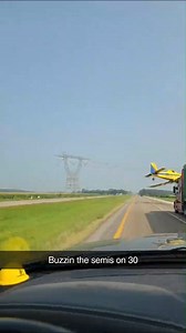 586K views · 2.4K reactions | WATCH: A crop dusting plane nearly clipped a semi-truck on U.S. 30 in Northwest Indiana. Full story: tinyurl.com/37nskxvz | WGN TV | Facebook