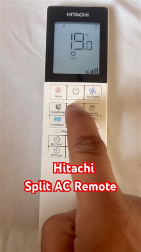 Hitachi split AC remote control use | Hitachi 1.5 Ton 3 star split AC remote Control features 2026