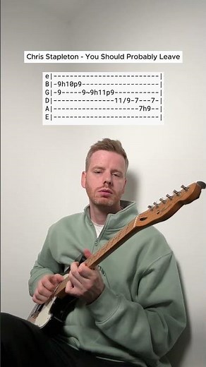 Chris Stapleton You Should Probably Leave Cover #guitar