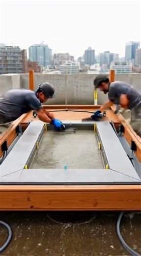 From EMPTY rooftop to SKY LOUNGE luxury 😮✨ #Timelapse #RooftopTransformation