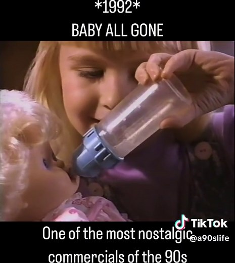Baby All Gone. Commercial from 1992. . . . . . . . . . . . . . . . . . #babyallgone #90stoys #retrotoys #retrodoll #90s #90skid #90sbaby #90saesthetic #90sthrowback #90sads #throwback #nostalgia #nostalgic #childhoodmemory #kidstv #retro #vintage #90sgirl #memoryunlocked #90stv #80sbaby #80skid #a90slife