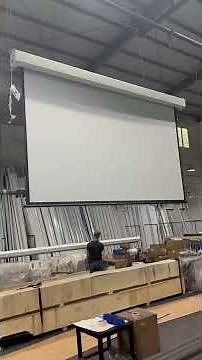 Two up-and-down movements of the Motorized Projector Screen