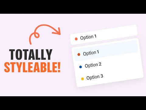 FINALLY! We can REALLY style select elements with CSS!