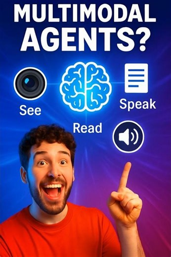 Multimodal Agents in 30s — How AI Sees, Reads & Talks! #nextgenai #ai