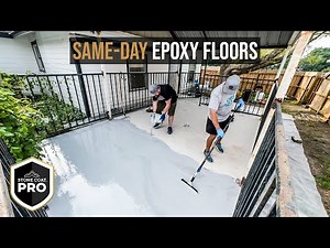 Single Day Epoxy Floor Coating - Stone Coat PRO Flake Flooring System