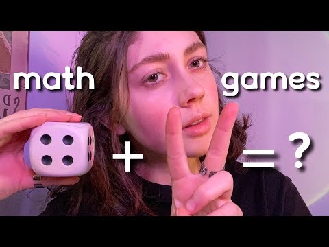 ASMR | math games! with simple math problems, personal attention, and counting