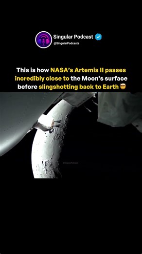 NASA Artemis II Gets INSANELY Close to the Moon 🤯 Then Slingshots Back