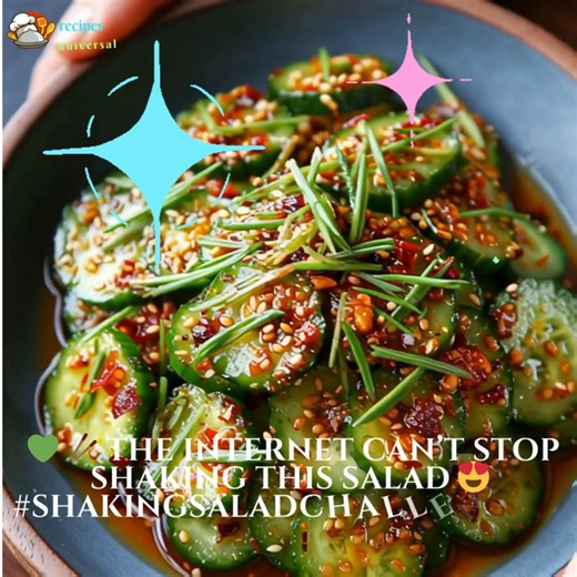 勒 The Shaking Cucumber Salad that’s blowing up on TikTok! Crunchy,...