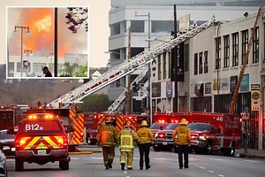Massive 'hash oil warehouse' blast in downtown LA injures 11 firefighters