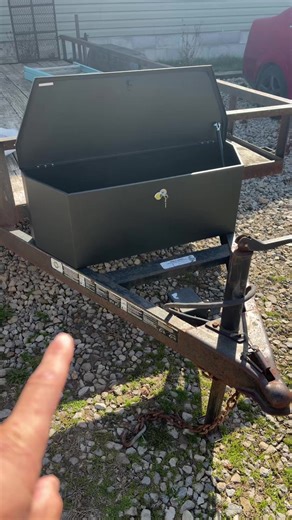 Do you own a landscape, mowing, or a business that deals with trailers. Check out this nice front of the trailer toolbox. Tums in a variety of sizes. Great for storing scraps, binders, or tools! ##greenish