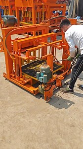 automatic moving concrete brick laying machine egg laying hollow block moulding machine | Brick making machine | Facebook