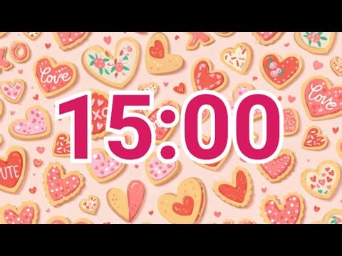 15-Minute Valentine Cookies Timer | Sweet Hearts & Cozy Focus