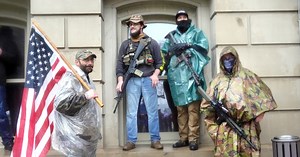 Armed militia members, other protesters demand 'freedom' from Michigan Gov. Whitmer's stay-home order