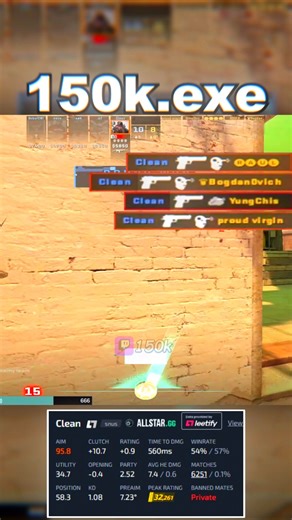 32k Premier aim... #csgo #cs2 #counterstrike