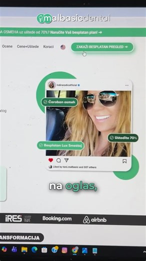 Ne morate žrtvovati kvalitet da biste uštedeli. Isti originalni švajcarski Straumann implant (sa pasošem i doživotnom garancijom) kod nas možete dobiti već od 700€. Uz 30 godina iskustva i savremene procedure, dobijate svetski nivo usluge, a za kompletne rekonstrukcije ušteda ide u desetinama hiljada evra. ✅ Švajcarski Straumann, ne kopije ✅ Ušteda do 80% vs lokalne cene ✅ Besplatan LUX smeštaj transfer Hiljade zadovoljnih pacijenata iz dijaspore Razlika je samo u ceni — ne u kvalitetu. Zakažite