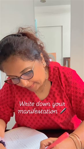Why writing your manifestation is a very powerful practice When you write your manifestation, something magical happens inside you. It’s not just words on paper… your subconscious starts getting rewired. Suddenly the things you ignored earlier start catching your attention. You begin saying yes to the right opportunities… No to the distractions… And without even realising it, you start walking towards the very life you wrote about. I’ve seen this again and again in my workshops, in my clients, a