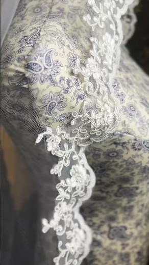 Made the wedding veil of my dreams! Comprehensive Mantilla DIY kit #sewingprojects ng