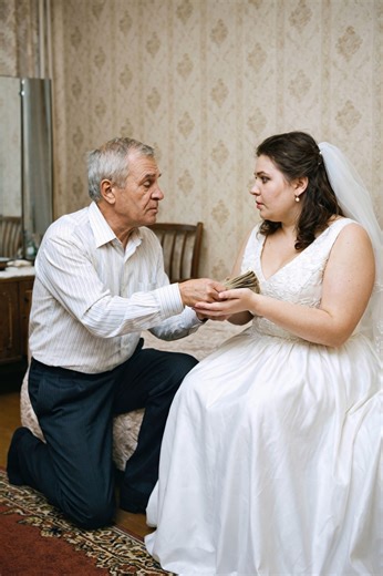 On the wedding night, the father-in-law handed the bride eight hundred thousand dollars and, almost whispering, said: “Run from this house, take the money and forget everything. If you stay, you won’t survive — they’re already here” 😱 — Who’s here?.. — the bride didn’t understand. But she listened to her father-in-law and left. And that was exactly what miraculously saved her life. 🫣😨 On the wedding night, when the last guests had finally left and almost no one remained in the house, Bella wa