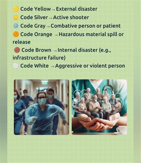 Emergency codes #hospital #medical #knowledge
