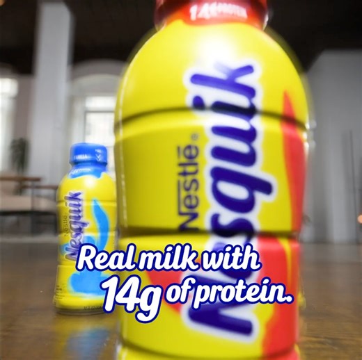 13K views | Made with real milk and 14g of protein, Nesquik has delicious goodness that’s flippin’ good. Time to fuel the bunny inside. | Nesquik | Facebook