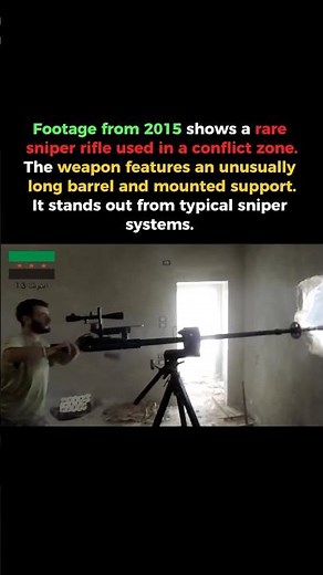 Unusual Sniper Rifle Spotted in Conflict Zone