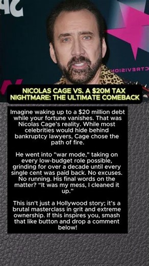 NICOLAS CAGE VS. A $20M TAX NIGHTMARE: THE ULTIMATE COMEBACK