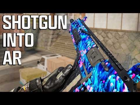 I turned my shotgun into an AR and broke COD lol
