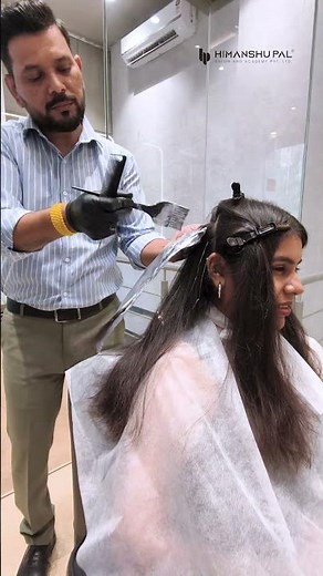 Hair Color Full Process ✨ | Step-by-Step Transformation at Himanshu Pal Salon