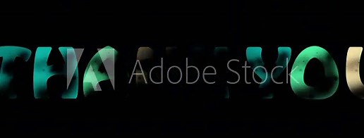 Thank you text effect 4k resolution text animation can be used for outro best motion graphics effects text design