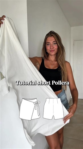 Tutorial para hacer un short pollera fácil y rápido