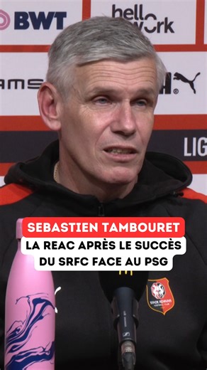 « On redescendra plus tard. Quand on est dans le vestiaire et qu’on voit que des sourires… » La réaction du coach intérimaire qui a parfaitement réussi son coup face au PSG #srfcpsg #rennes #l1 #j22 | TVR La chaîne