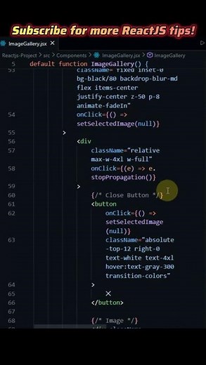ReactJS Image Gallery with Animation #reactjs #tailwindcss #image #gallery #softwaredevelopment #ui
