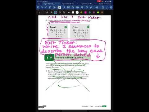 ALGEBRA- Module 3 topic 1 lesson 1 activity 2