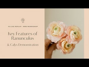 3 KEY FEATURES of a Wafer Paper Ranunculus + How to make wafer paper flowers calyx.
