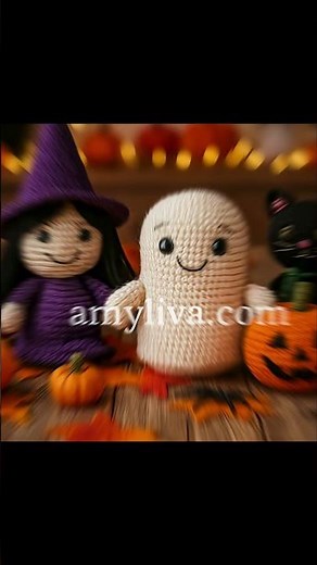 Spooky-Cute AMIGURUMI HALLOWEEN DECOR! 🎃👻 Crochet Ghost, Bat & Pumpkin Patterns! (Step-by-Step)
