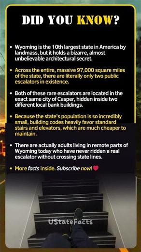 Why This Massive US State Only Has Two Escalators?