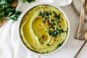 Green Goddess Hummus | Downshiftology
