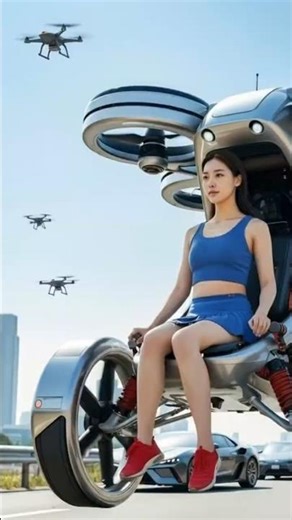 Blazing Drone Crash vs. Fearless Woman! Santa Monica USA DroneRoboticsPart5