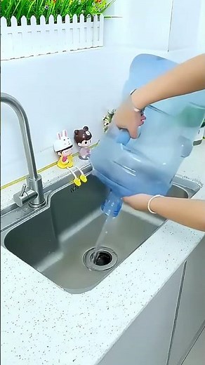 Deep clean big water barrels instantly! 🧼 #CleaningHacks #WaterBrush #HomeEssentials