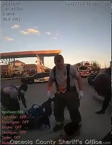 38K views · 145 reactions | Intense video: New multiple bodycam video shows Florida deputy using Taser that sparked large fire at gas station | The Space Coast Rocket | Facebook