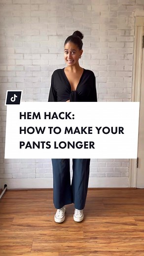 How to Lengthen Pants Easily | Hem Hack Tutorial