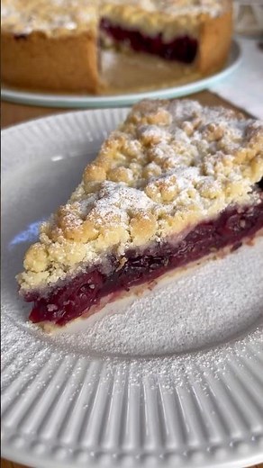 EINFACHER KIRSCHKUCHEN MIT BUTTERSTREUSEL #baking #cake #thermomix