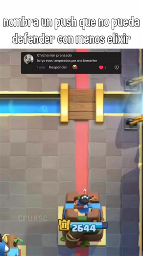 (no hechizos) nombra un push que no pueda defender con menos elixir || #Clash #clash #clashroyale #supercell #humor @Clash Royale || hola