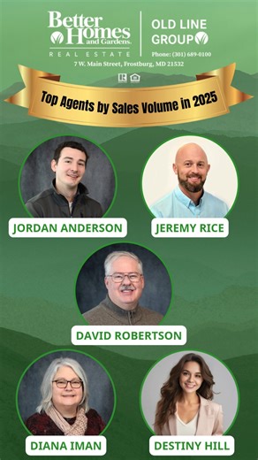 🌟 Celebrating Our Top-Performing Agents Of 2025! 🌟 Congratulations to our Top Agents of 2025! Your relentless dedication and outstanding achievements are an inspiration to us all. As we celebrate your success, we look forward to reaching even greater heights together in 2026. At Better Homes & Gardens Real Estate Old Line Group, we are proud to serve Maryland, Pennsylvania, and West Virginia with unparalleled service and expertise. Follow along for premier listings, expert market insights, and