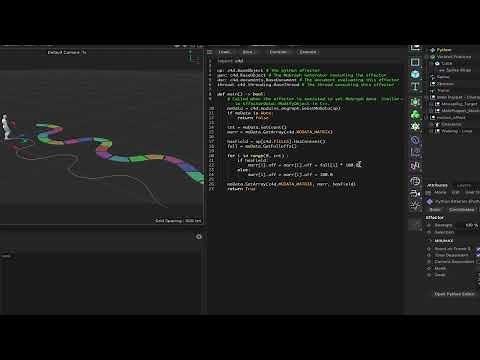 Cinema 4D Python Tutorial 11: Magic Path Effector