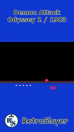 Blast waves of alien creatures in Demon Attack for the Odyssey 2 as you defend your base from relentless extraterrestrial assaults. 👾🔥 #DemonAttack #Odyssey2 #RetroGaming | Retro Slayer