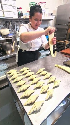 The Art of Rolling Croissants at Prestige Patisserie #shorts