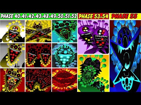 All Phase From Phase 40 To Phase 55 In Incredibox Sprunki