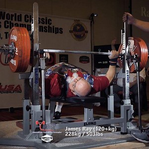 86K views · 516 reactions | This man is 60 years old and can #benchpress 228kg / 503lbs. From yesterday at the @theipf raw bench world championships is @usapowerlifting M3 athlete Jim Ray. #ageisjustanumber #ipf #powerlifter #powerlifting #usapl #usapowerlifting | 9for9 Media | Facebook